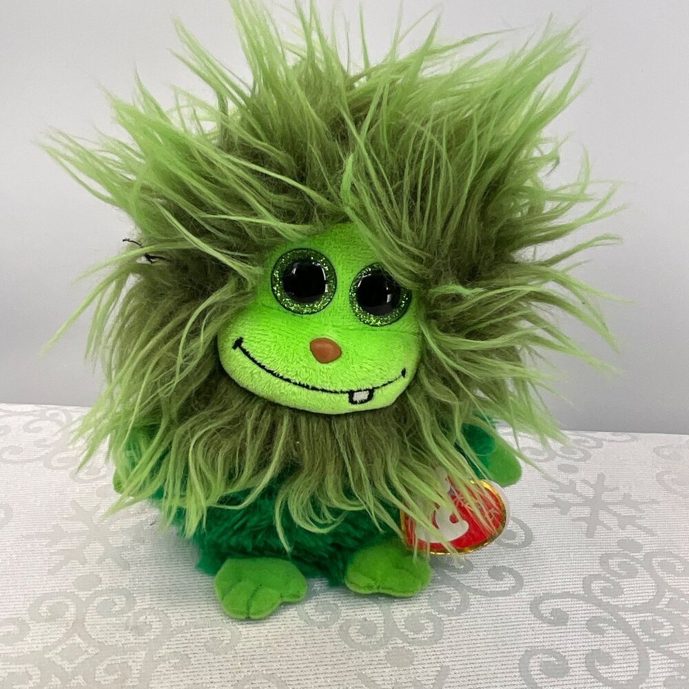 Ty Frizzys Scoops Green Plush Toy With Tags